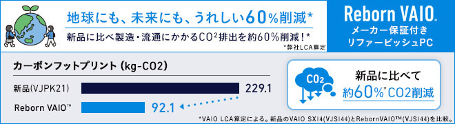 Reborn VAIO（メーカー保証付きリファービッシュPC）｜VAIO公式